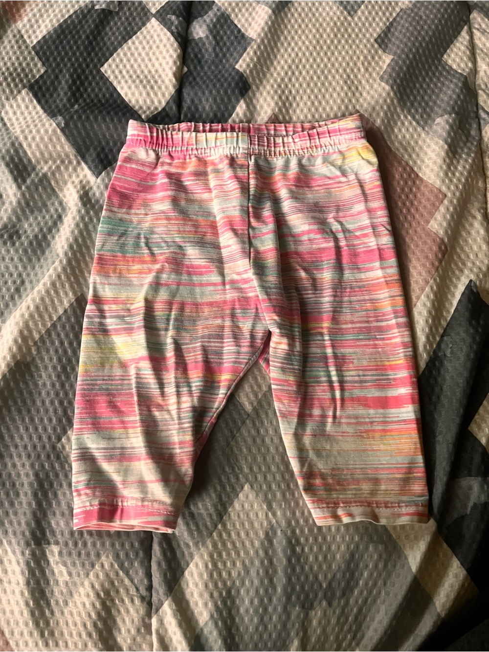 Carter's Pink Multi Striped Capri Leggings